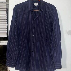 ALFANI Blue/Royal Purple/Charcoal dress shirt XL